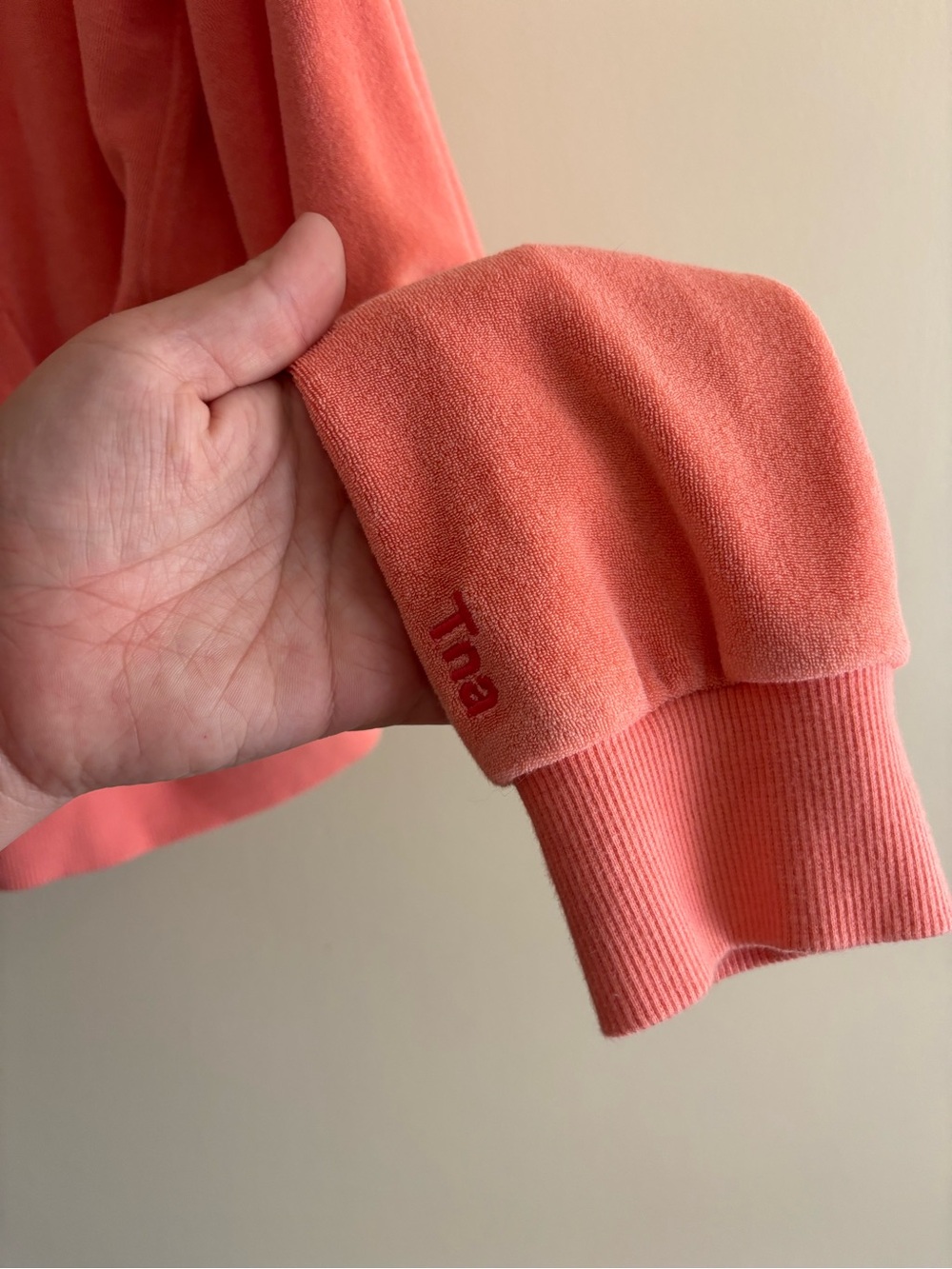 43.) TNA / Towel / Boyfriend Coral Zip-Up Hoodie - Oversized - Picture 5 of 7